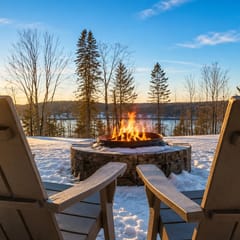 Timber & Stone Cabin w/Hot Tub & Amazing Views of Lake Henry